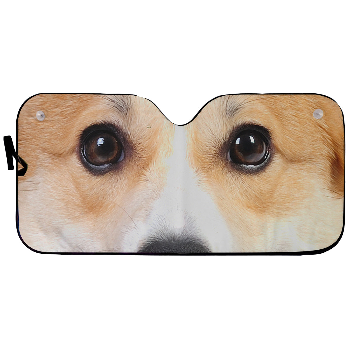 Petthouse | Corgi Dog Car Sunshade Lovely Dog Windshield Sunshade Animal Car Accessories Christmas Decoration