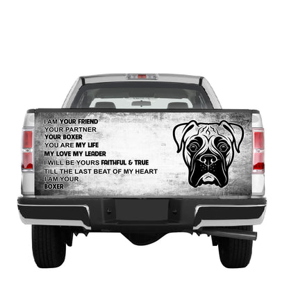 Petthouse | I Am Your Boxer Tailgate Wrap Tailgate Wrap Vinyl Graphic Decal Sticker Women Dog