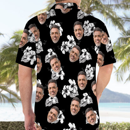 Petthouse | Custom Pattern Black Hibiscus Hawaiian Shirts For Men Women, Summer Hawaiian Shirt, Family Hawaiian Shirt