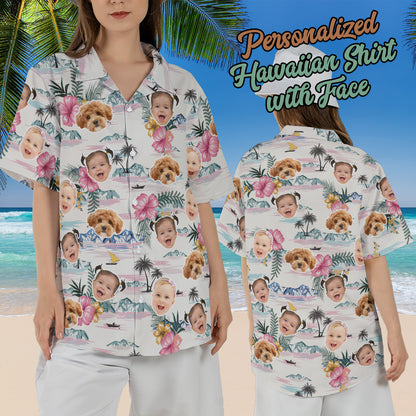 Petthouse | Personalized Hawaiian Shirt With Face, Summer Family Shirt, Summer Party Gift