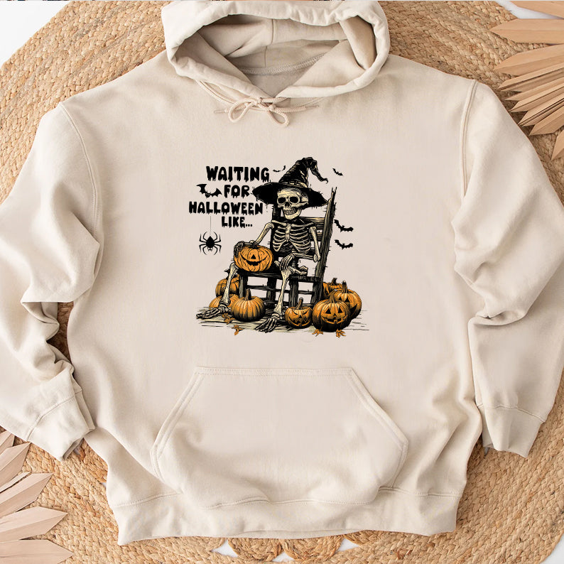 Petthouse | Just Waiting For Halloween Shirt, Spooky Summer Halloween Shirt, Halloween Party Shirt