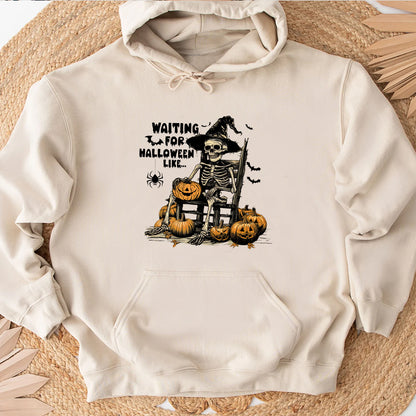 Petthouse | Just Waiting For Halloween Shirt, Spooky Summer Halloween Shirt, Halloween Party Shirt