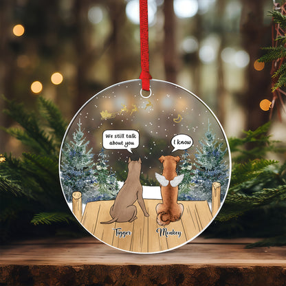 Petthouse | Dog Memorial Christmas Ornament, Dog Angel Ornament, Dog Loss OrnamentPet Loss, Dog Memorial Gift