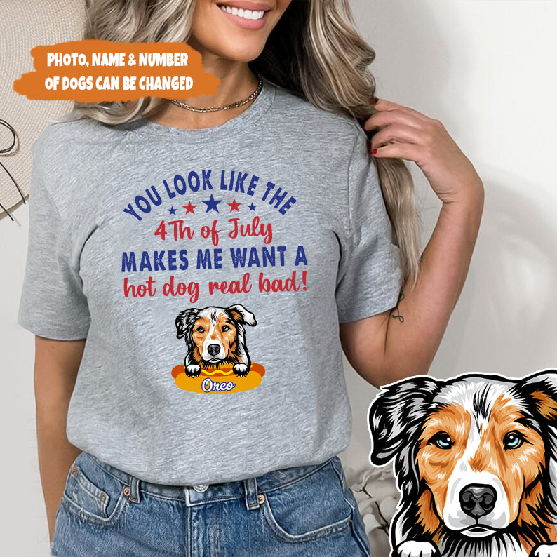 Petthouse | Custom Dog You Look Like The 4th Of July Shirt, Dog 4th Of July, Dog Patriot Shirt