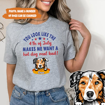 Petthouse | Custom Dog You Look Like The 4th Of July Shirt, Dog 4th Of July, Dog Patriot Shirt