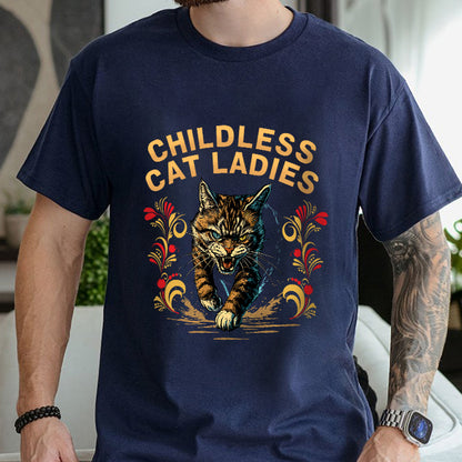 Petthouse | Childless Cat Ladies Against Fascism Shirt, Childless Cat Ladies Shirt, Miserable Childless