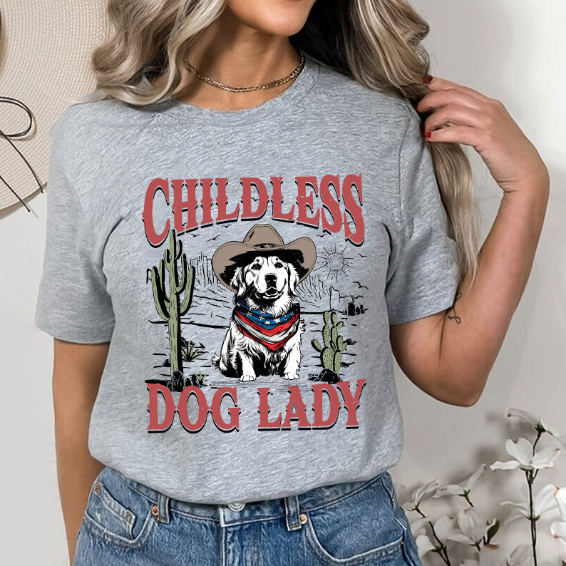 Petthouse | Childless Dog Lady Shirt, 2024 Childless Dog Women Shirt, Womens Power, Gift For Dog Loves