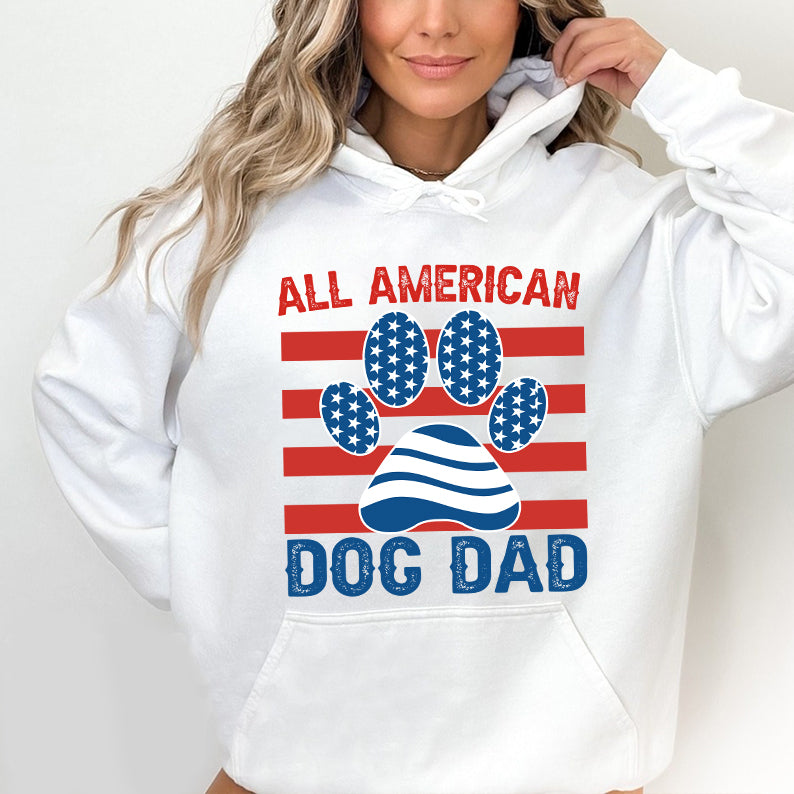 Petthouse | Father's Day Dog Lover Shirt, 4th Of July Shirt,  American Dog Dad Independence Day