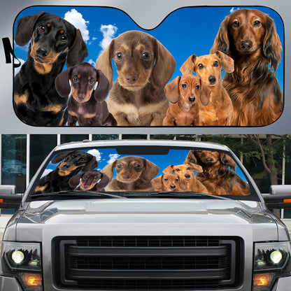 Petthouse | Dachshund Dog Car Sunshade Car Accessories Gift For Dachshund Lovers Pet Owners Gift Holiday