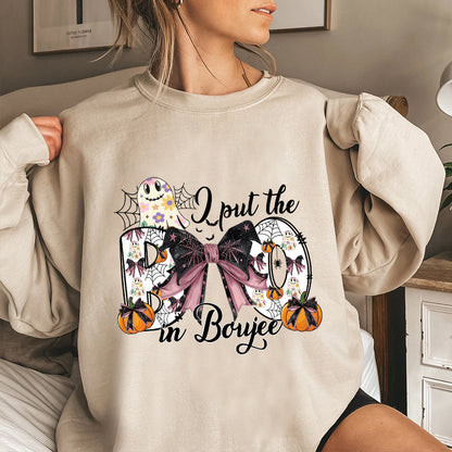 Petthouse | Retro Halloween Shirt, Groovy Halloween Shirt, I Put The Boo Shirt, Spooky Season