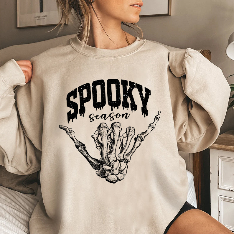 Petthouse | Vintage Spooky Season Shirt, Skeleton Hand Halloween Retro Fall Shirt,  Halloween Shirt