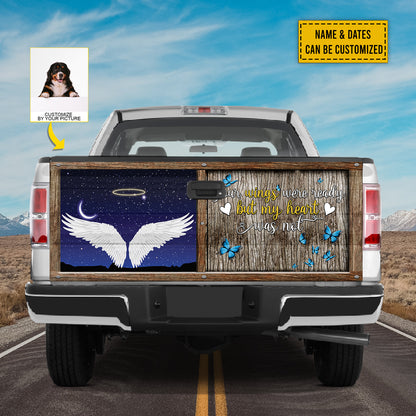 Petthouse | Bernese Mountain Your Wings Were Ready Memorial Dog Tailgate Wrap Loss Dog  Truck Tailgate Decal