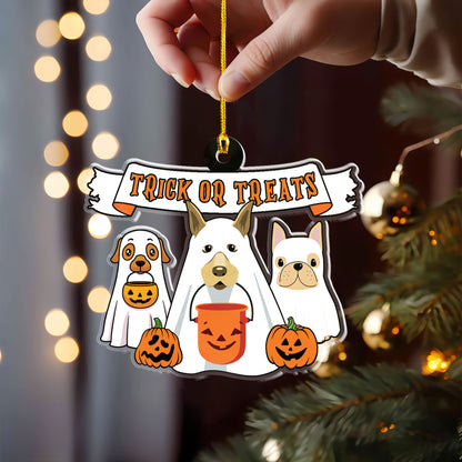 Petthouse | Dog Trick Or Treat, Dog Halloween Shirt, Ghost Dog Halloween Gift, Dog Lovers