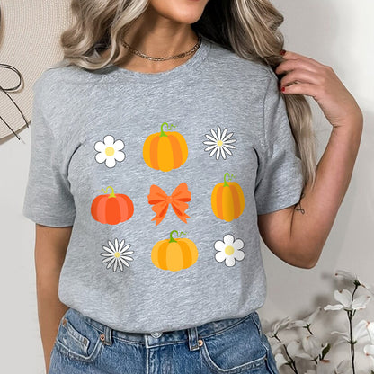 Petthouse | Fall Pumpkin Shirt, Coquette Orange Bow Fall Shirt, Pumpkin Lover Shirt, Thanksgiving