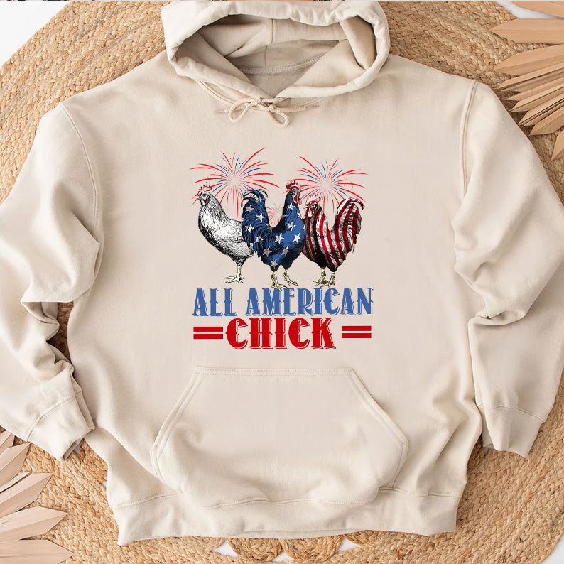 Petthouse | Patriotic Usa Chicken Shirt, Retro Chicken American 4th Of July Tshirt, Independence Day