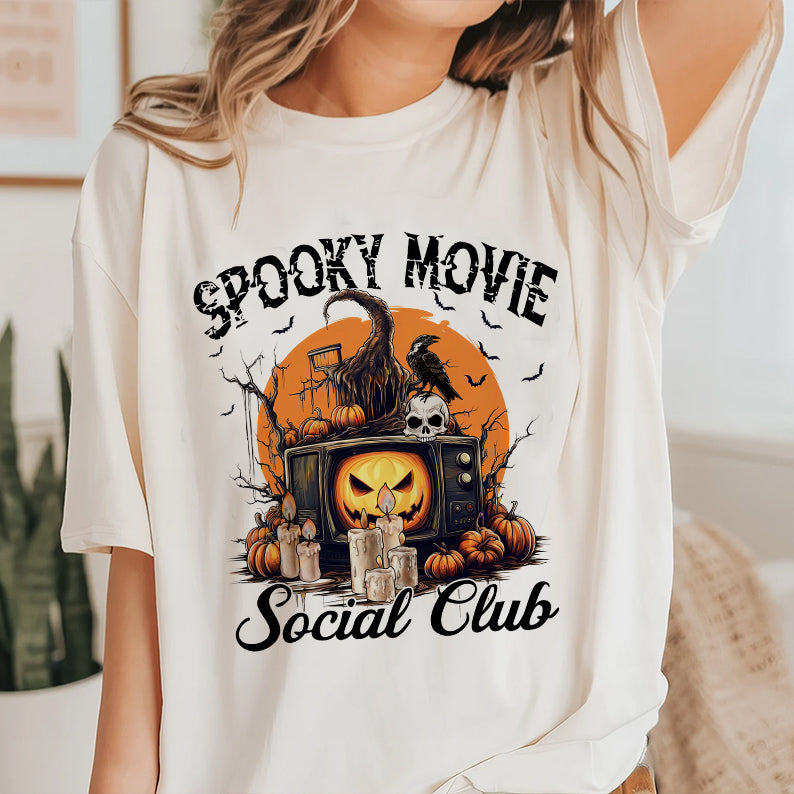 Petthouse | Spooky Movie Social Club Shirt, Funny Halloween Social Club, Spooky Season Horror Movie