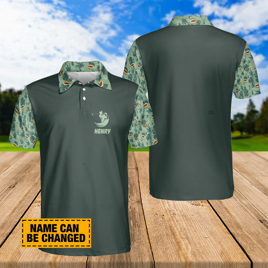 Petthouse | Customized Name Golf Tropical Polo Shirt Love Golf Sport Shirt Mens Polo Shirts Gift For Golfers