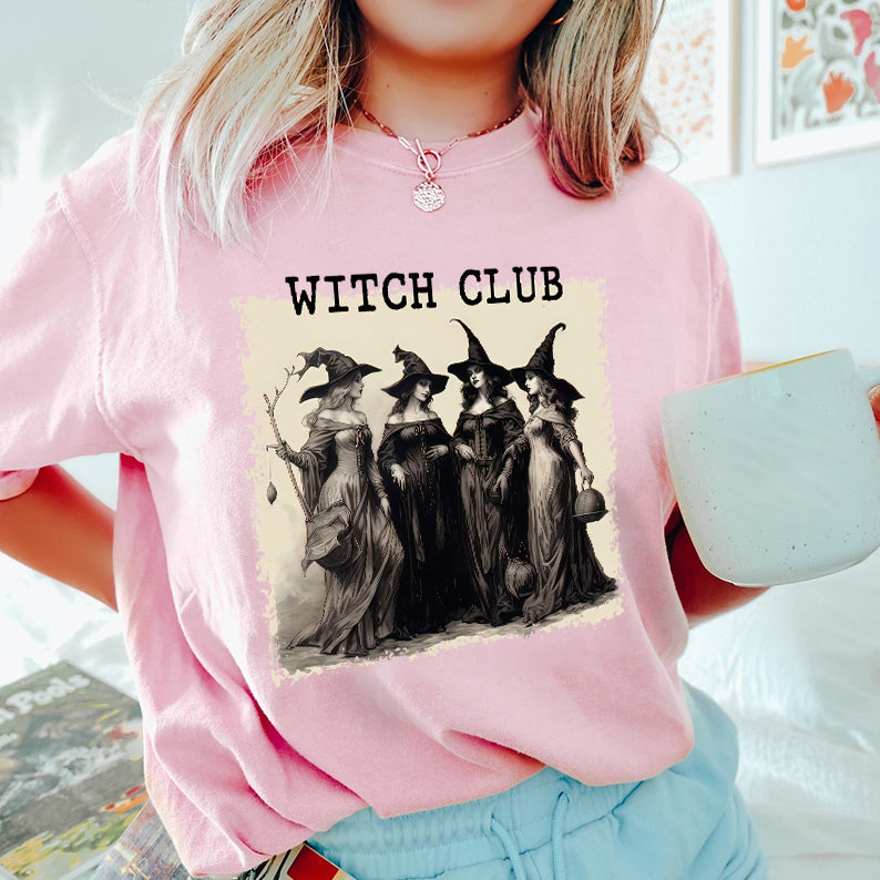 Petthouse | Girls Will Be Girls Witch Shirt, Funny Witch Shirt, Witchy Vibes Shirt, Vintage Halloween