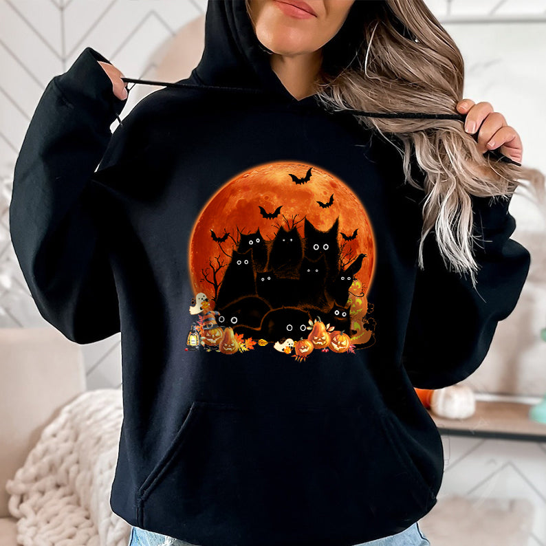 Petthouse | Cat Halloween Classic Tshirt, Spooky Halloween, Halloween Cat Shirt, Cat Lovers