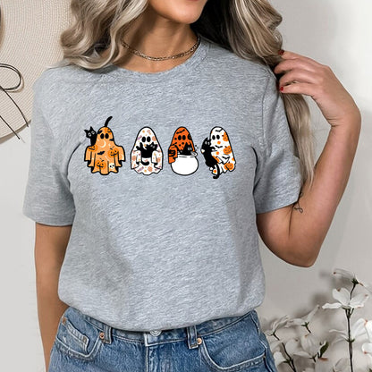 Petthouse | Halloween Ghost Shirt, Black Cat Shirt, Spooky Season Shirt, Cat Lover Gift, Halloween Gift