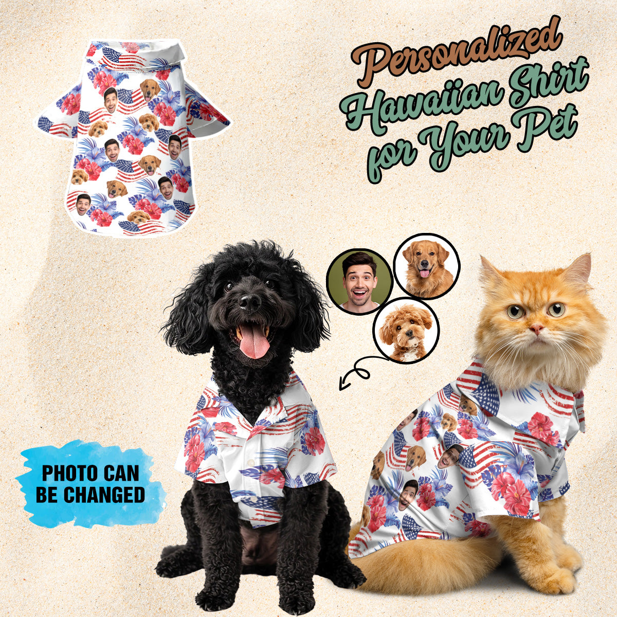 Petthouse | Custom Dog Hawaiian Shirt, Dog 4th Of July Independence Day, Dog Tropical Style Shirt