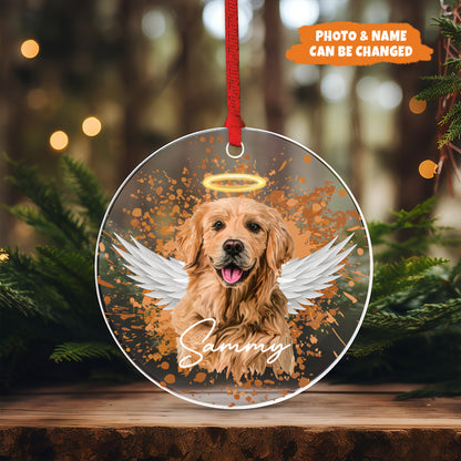 Petthouse | Personalized Pet Memorial Xmas Ornament, Dog Memorial Ornament, Pet Loss Keepsake Gifts