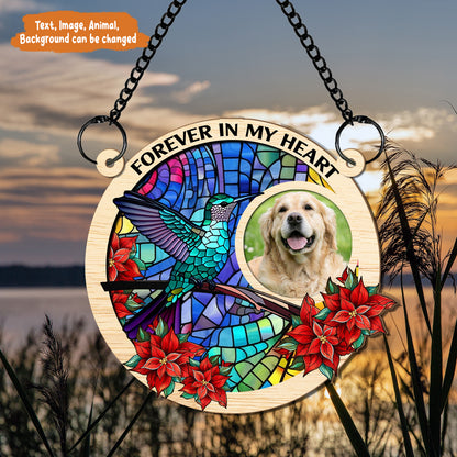 Petthouse | Custom Photo I'm Always With You Memorial Suncatcher, Loss Of Family Ornament, Sympathy Gift