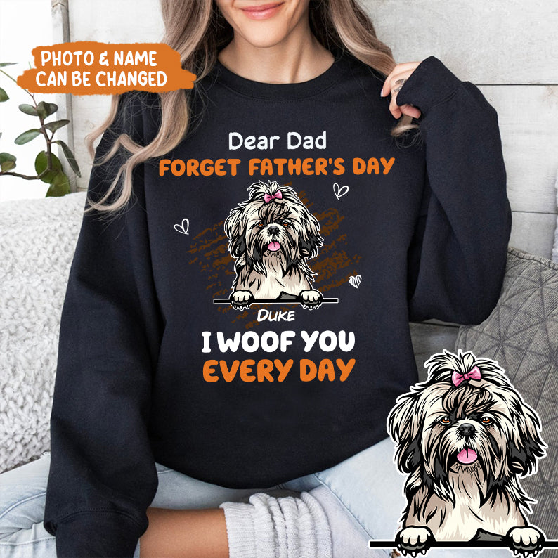 Petthouse | Personalized Dog Dear Dad Forget Father's Day Shirt, Dog Dad Novelty Shirt, Dog Owner Gifts