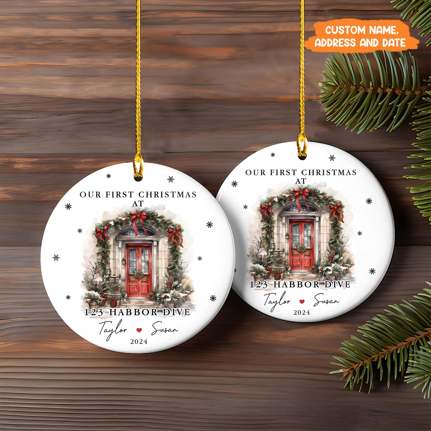 Petthouse | Personalized New Home Ornament, Christmas Ornament 2025, Our First Christmas In New Home