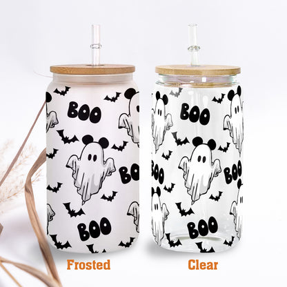 Petthouse | Ghost Boo Halloween Glass Can Wrap, Halloween Libbey Glass Can, Libbey Glass Can