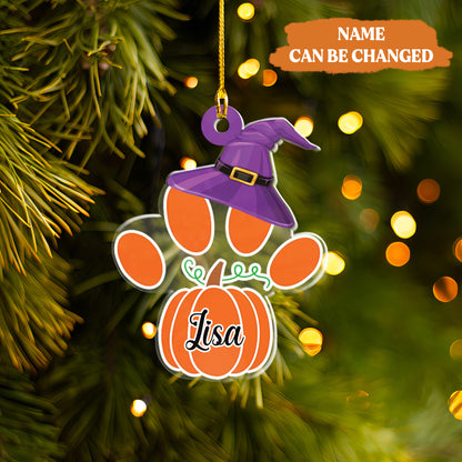 Petthouse | Dog Paw Ornament, Dog Halloween Hat Ornament, Christmas Ornament Decor, Pet Lovers Gift