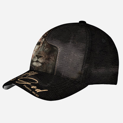 Petthouse | Lion Of Judah Be Still And Know That I Am God Baseball Cap Jesus Lion Cap For Men Christian Hat Birthday