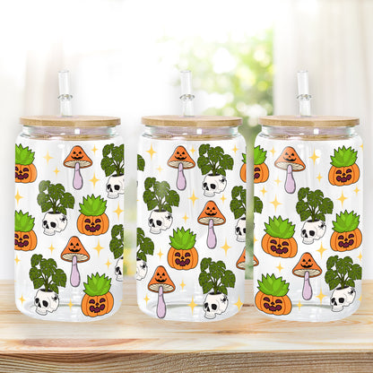 Petthouse | Ghost Plant Halloween Glass Can, Ghost Plant Glass Can, Ghost Plant Coffee, Viral Coffee