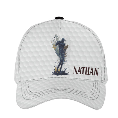 Petthouse | Customized Name Golfer Baseball Cap Golf Player Classic Cap Love Golf Hat Wear Athletes Gift Golfers Gift