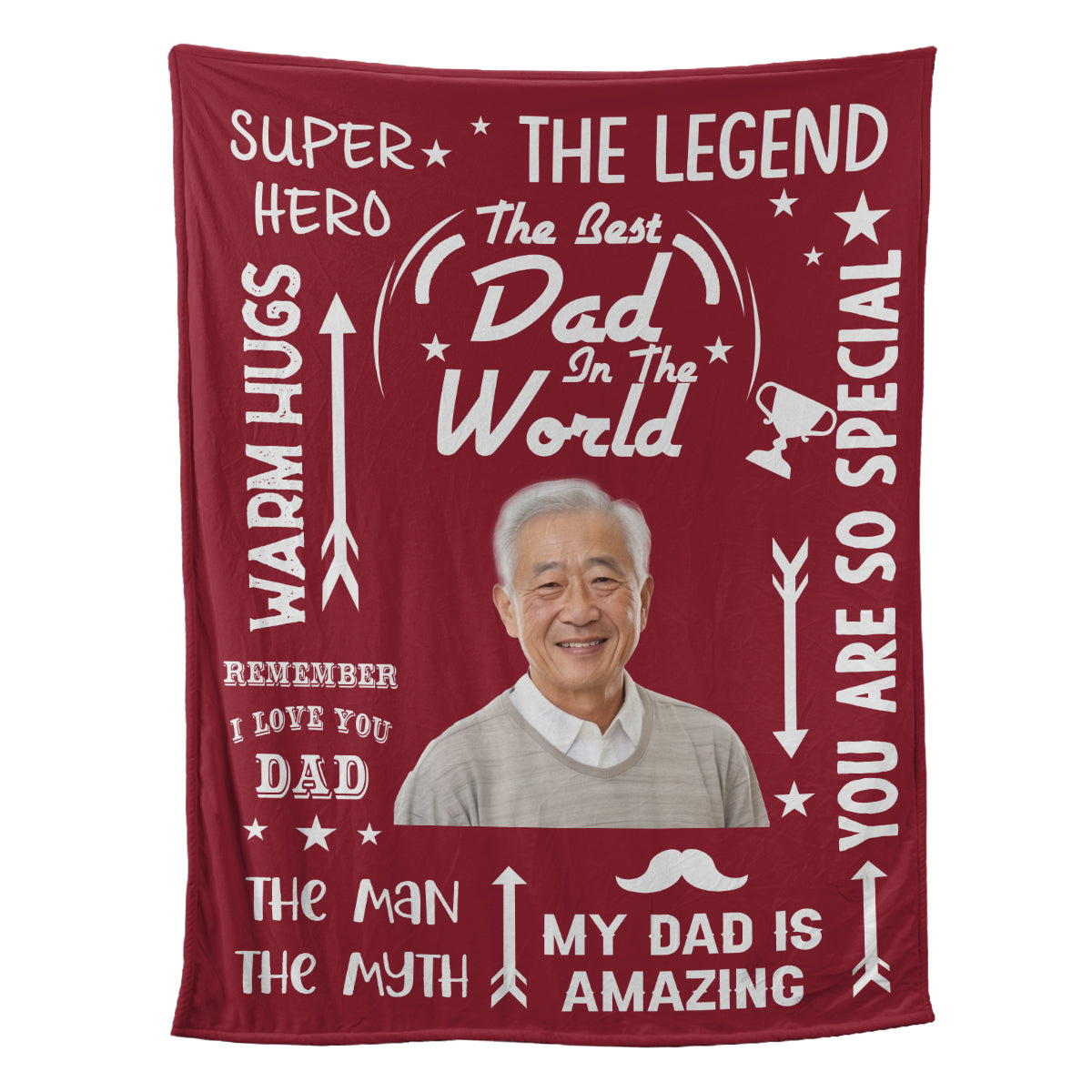 Petthouse | Customized The Best Dad In The World Throw Blanket, Awesome Father's Day Throw Blanket, Gifts For Daddy