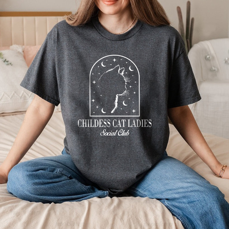 Petthouse | Childless Cat Lady Shirt, Childless Cat Ladies Social Club Shirt, Girl Power 2024