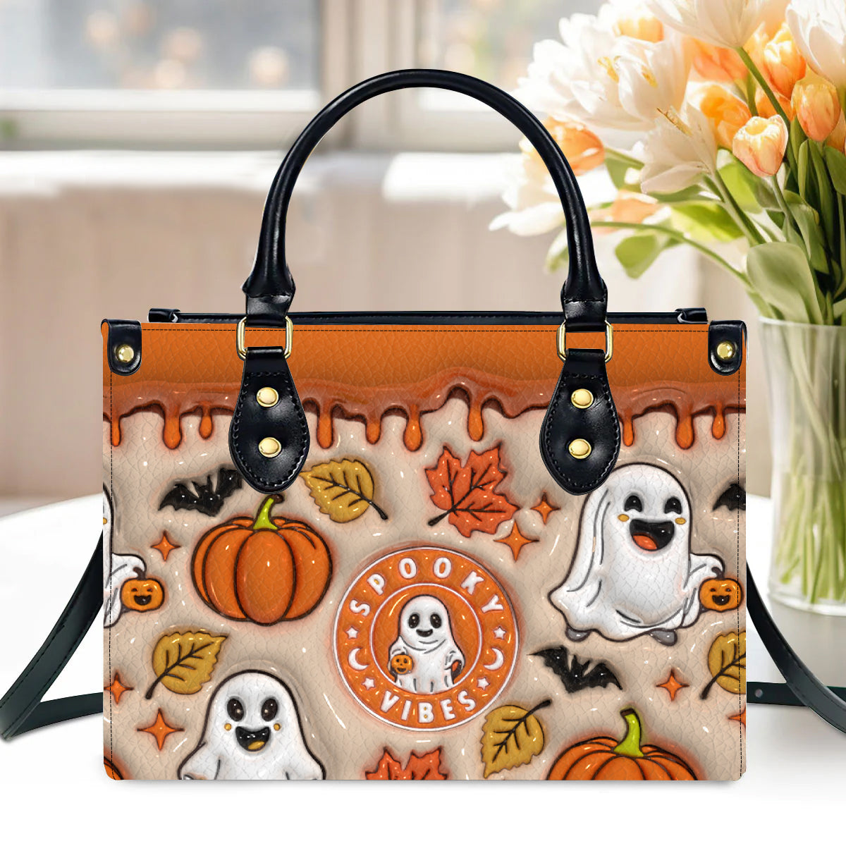 Petthouse | Ghost Halloween Handbag Wallet, Cute Ghost Bags, Trick Or Treat Halloween Bags, Spooky Fashion Accessory