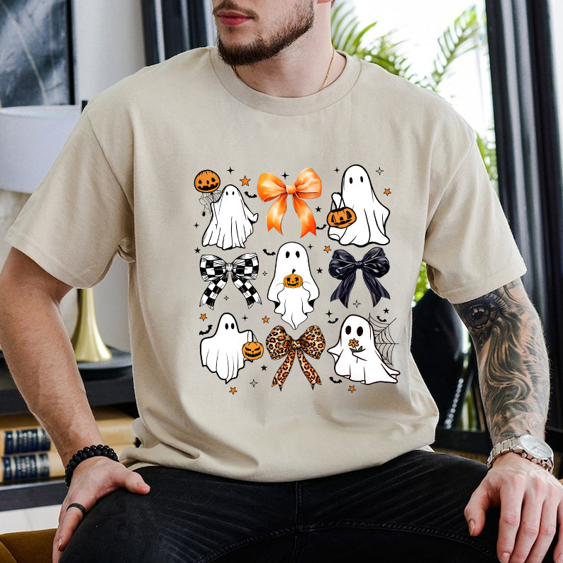 Petthouse | Coquette Halloween Shirt, Cute Ghost Pumpkin Shirt, Spooky Season Social Club Shirt