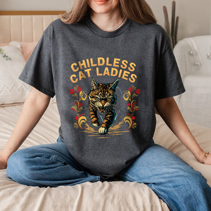 Petthouse | Childless Cat Ladies Against Fascism Shirt, Childless Cat Ladies Shirt, Miserable Childless