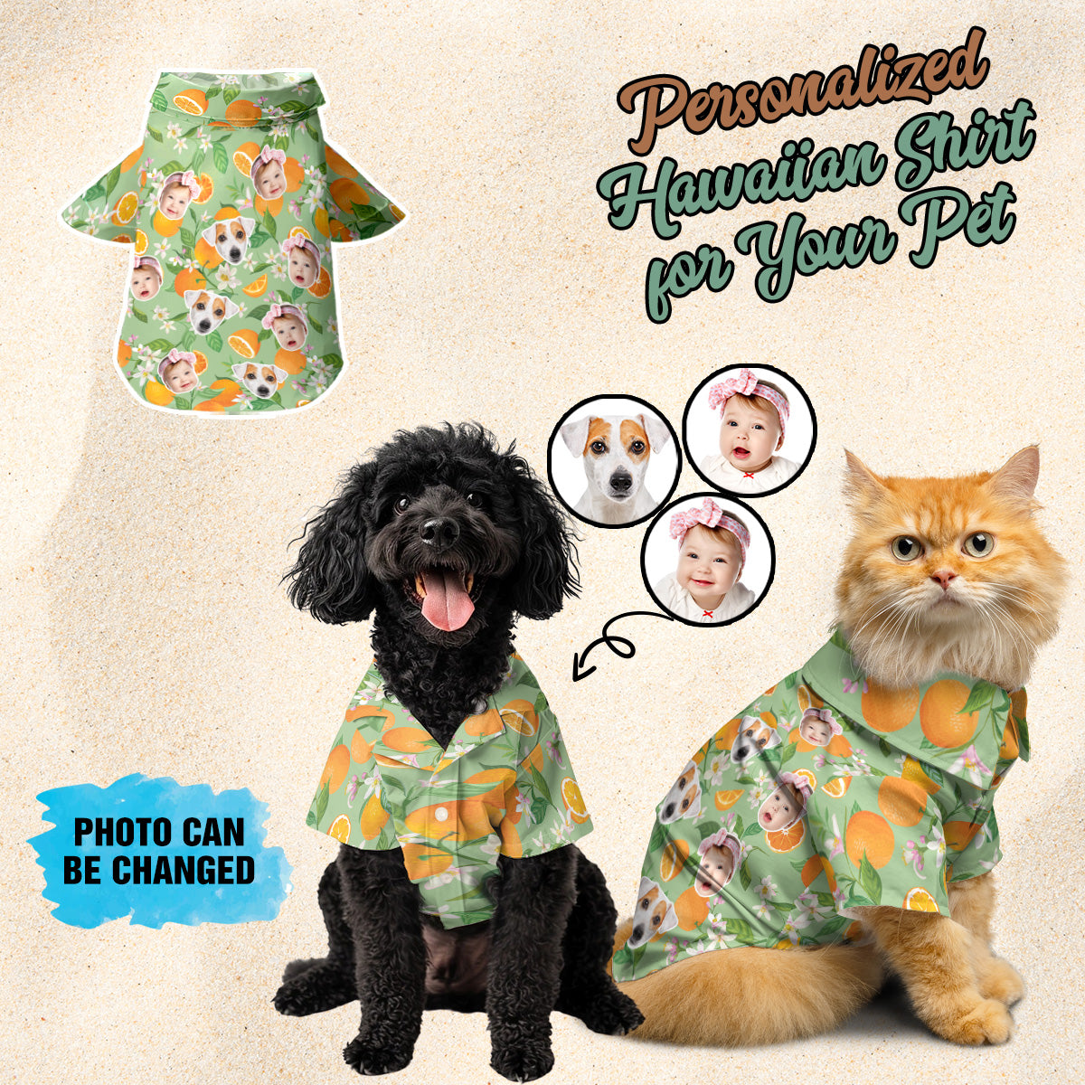 Petthouse | Personalized Man's All-over Print Hawaiian Shirt, Custom Gifts From Son And Daughter