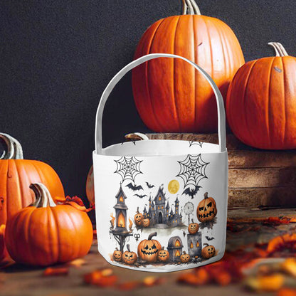 Petthouse | Custom Kids Name Halloween Basket, Spooky Candy Bucket, Halloween Bucket With Names