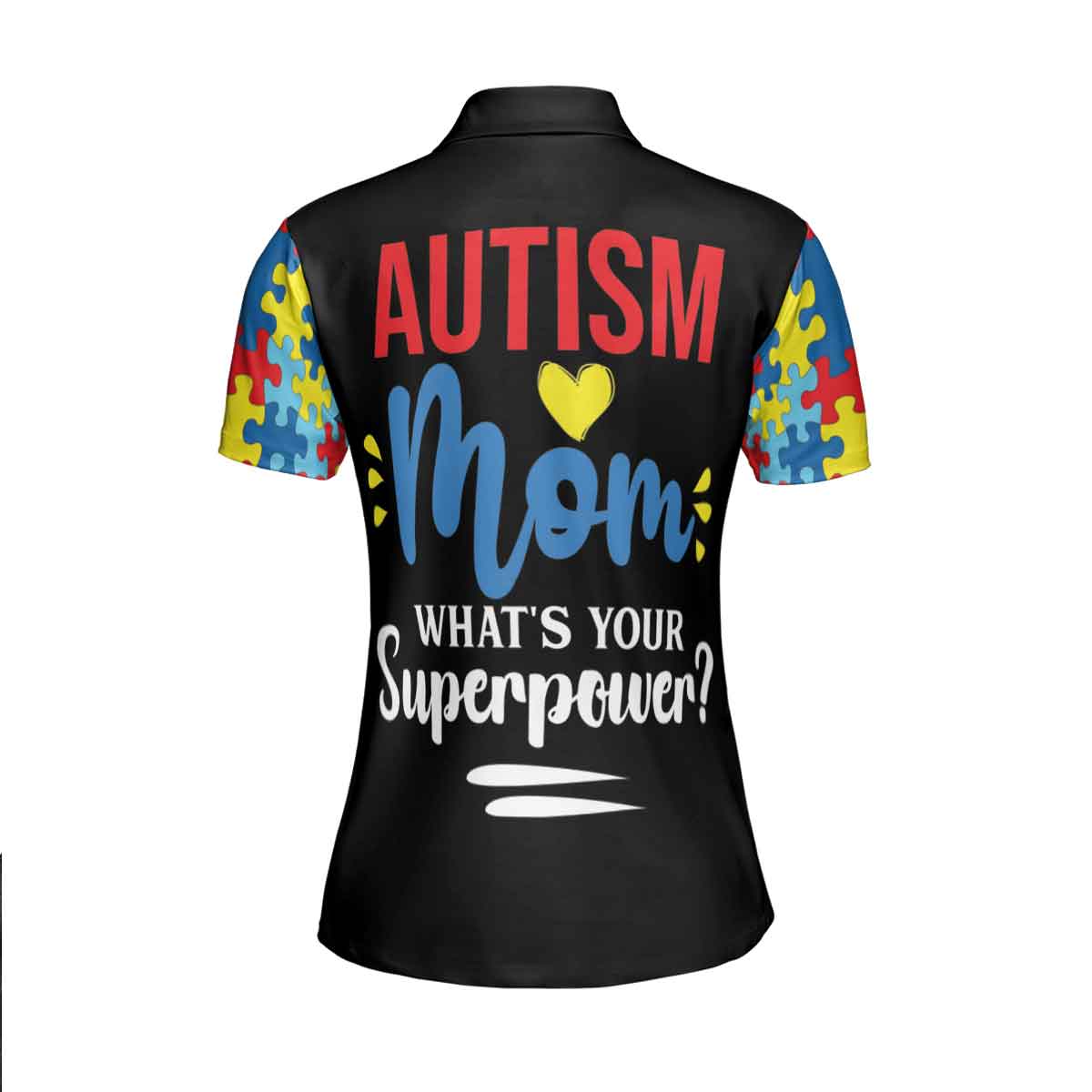 Petthouse | Autism Mom Superhero Polo Shirt Autism Awareness Polo Style Shirt Autism Support Tennis Shirt Autism