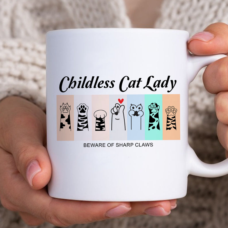 Petthouse | Cute Childless Cat Lady Shirt, Beware Of Sharp Claws Funny Shirt, Shirt For Woman