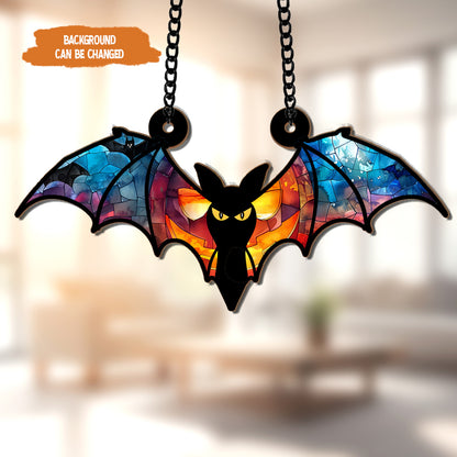 Petthouse | Bat Suncatcher Ornament Window Hanging, Halloween Window Suncatcher Ornament, Halloween Gift