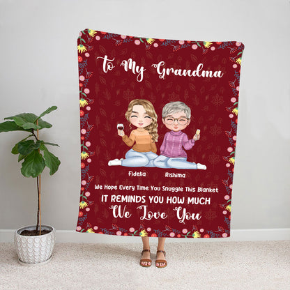 Petthouse | Customized Mothers Day Mom Blanket, We Hope Every Time You Snuggle This Blanket, Best Mom Ever Gifts