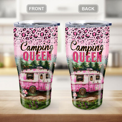 Petthouse | Camping Queen Tumbler, Camping Tumbler Gift, Camper Gift For Girls, Camping Queen, Mother Gift