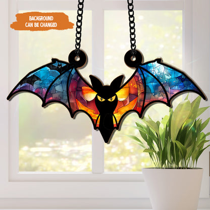 Petthouse | Bat Suncatcher Ornament Window Hanging, Halloween Window Suncatcher Ornament, Halloween Gift