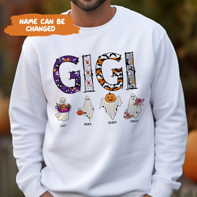 Petthouse | Personalized Halloween Mama Shirts, Halloween Gigi Shirt, Spooky Mimi Shirt Gift For Her