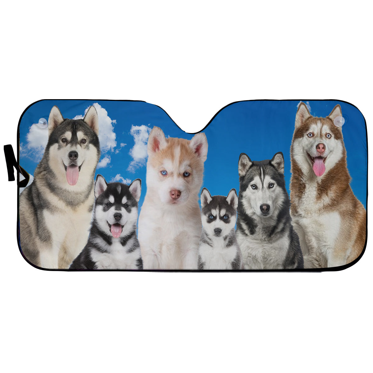 Petthouse | Husky Siberian Car Sun Shade Husky Dog Pet Windshield Sunshade Dog's Lovers Pet Christmas Gift