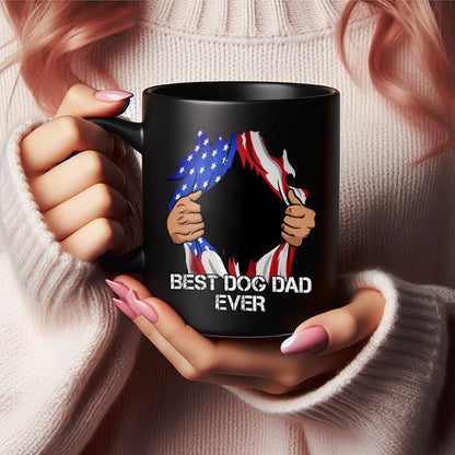 Petthouse | Personalized Best Dog Dad Ever Shirt, Independence Day Dog Father's Gift Dog Lovers